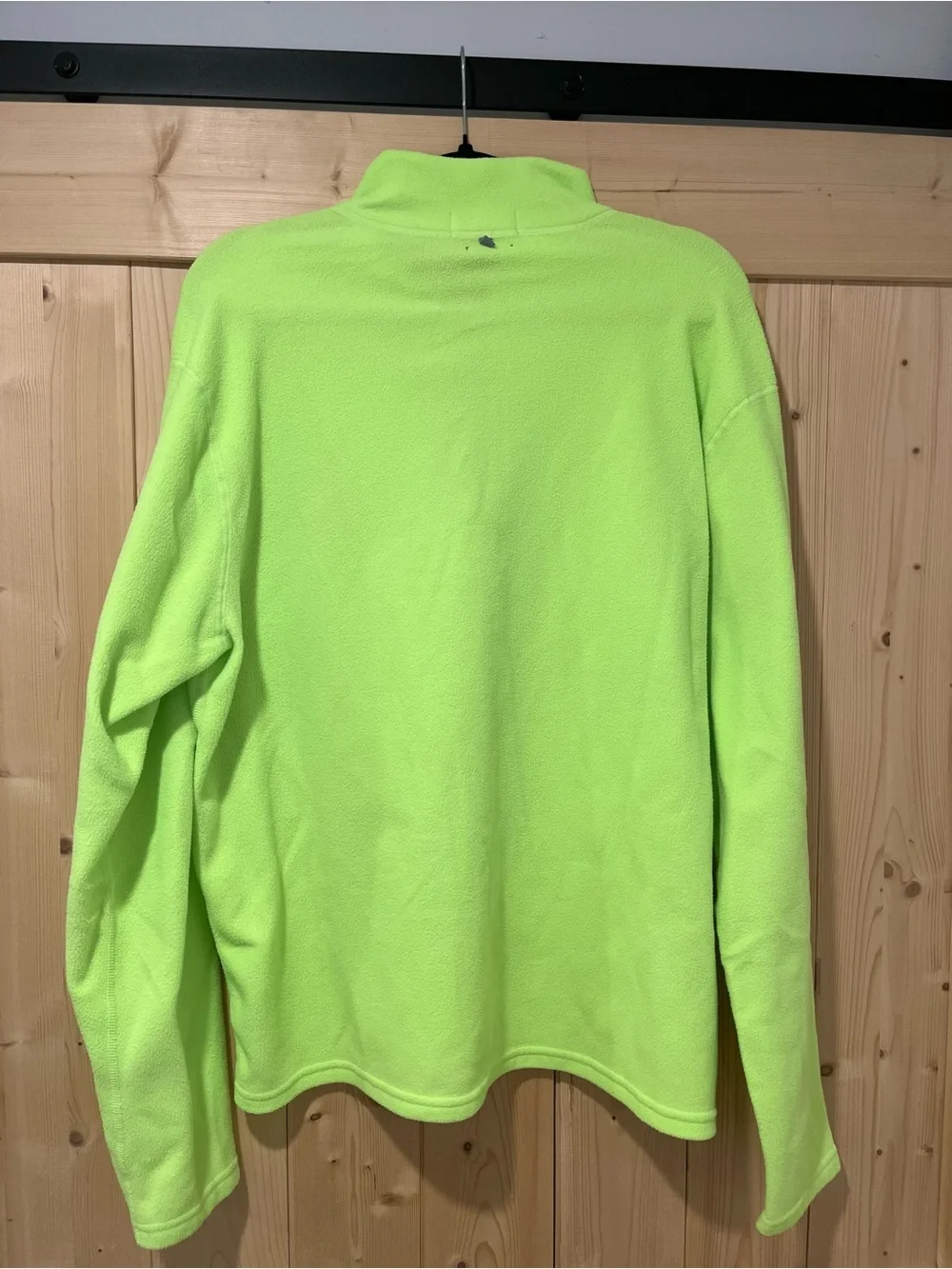 Ralph Lauren Men’s Neon Lime Quarter-Zip Fleece Pullover 🐎